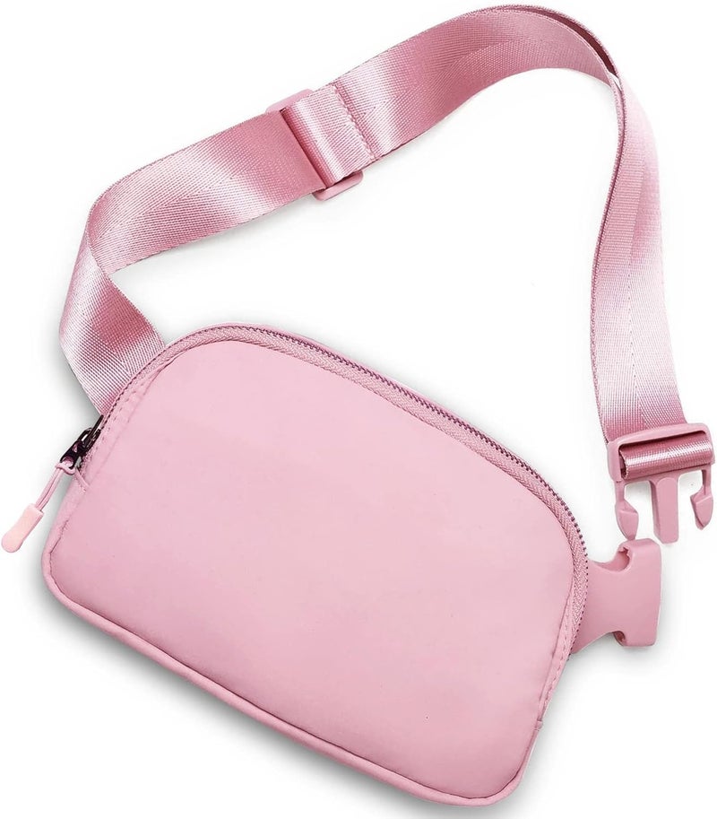 Joysoda Fanny Pack,Belt Bag,40 Inch Asjustable Strap Everywhere Belt Bag,for Women and Men Pink - Image 1